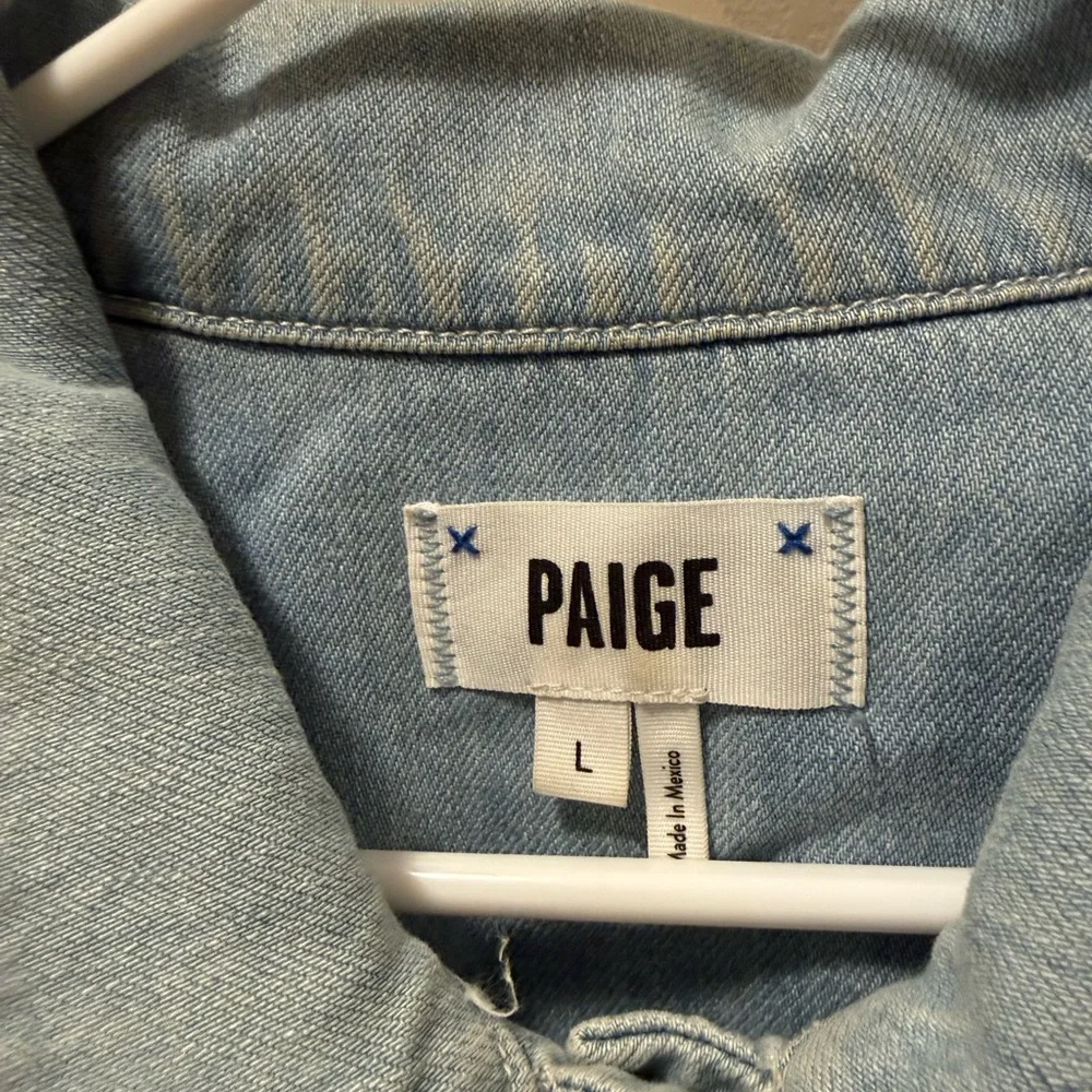 PAIGE Soft Blue Jean Jacket - Picture 3 of 6
